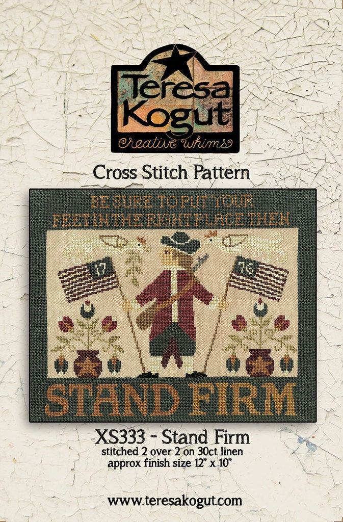 XS333 Stand Firm Cross Stitch Chart PDF