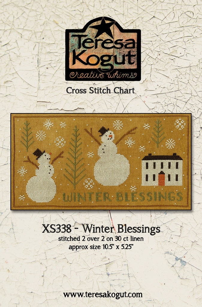 XS338 Winter Blessings Cross Stitch Chart PDF
