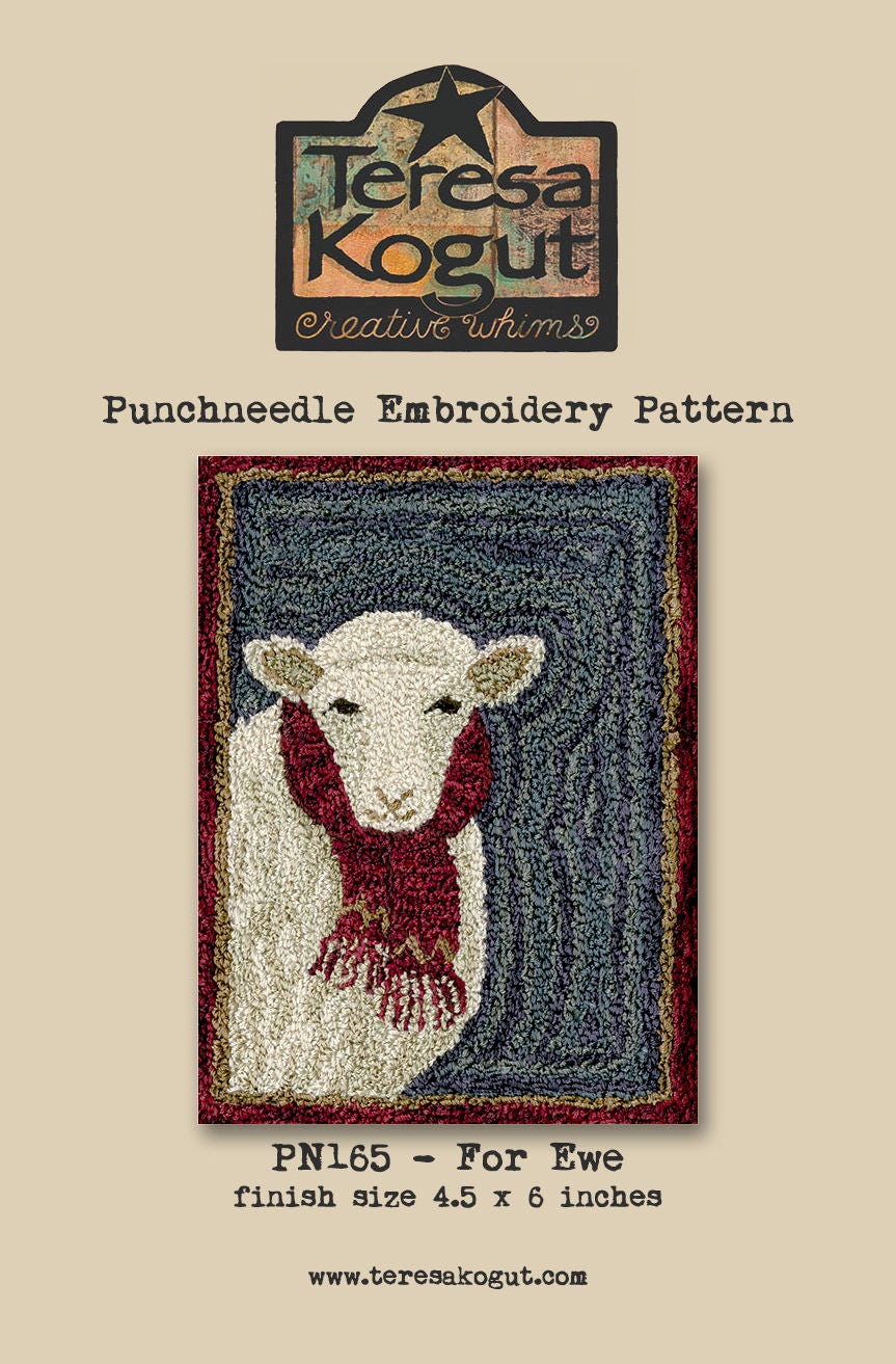 PN165 For Ewe Punchneedle Pattern