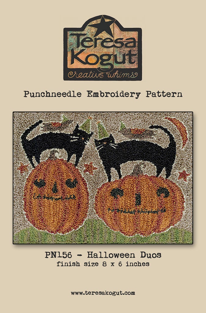 PN156 Halloween Duos Punchneedle Pattern