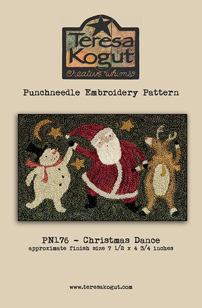 PN176 Christmas Dance Punchneedle Pattern