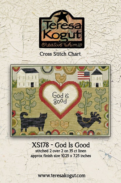 XS178 God is Good Cross Stitch Chart