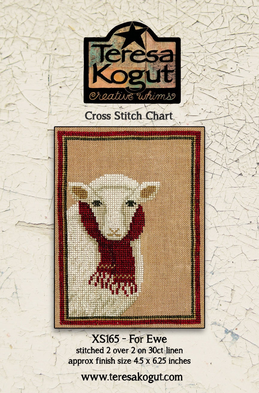 XS165 For Ewe Cross Stitch Chart