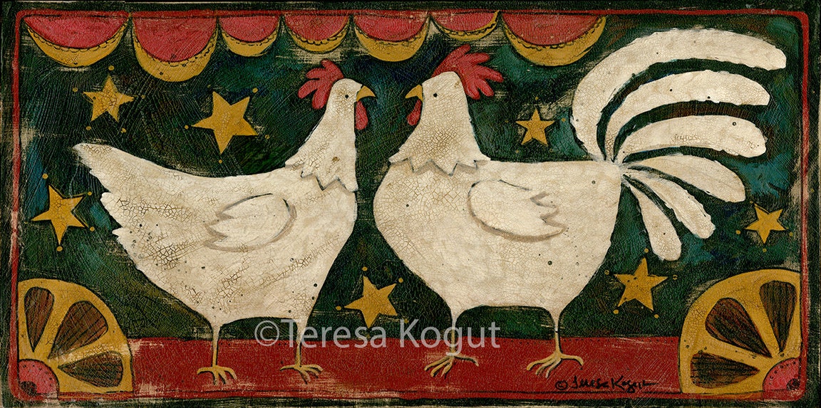 Hey Chickie art print