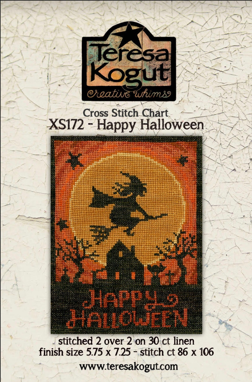 XS172 Happy Halloween Cross Stitch Chart