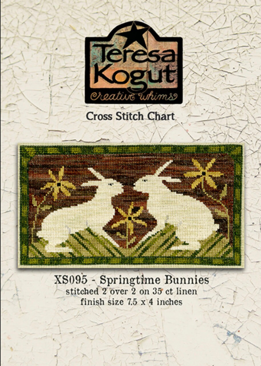 XS095 Springtime Bunnies Cross Stitch Chart