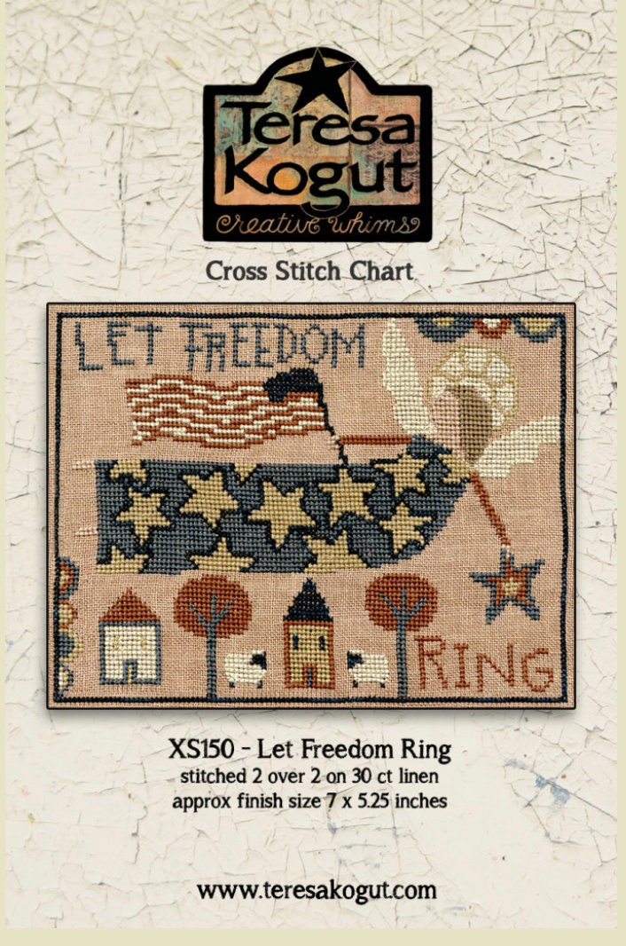 XS150 Let Freedom Ring Cross Stitch Chart