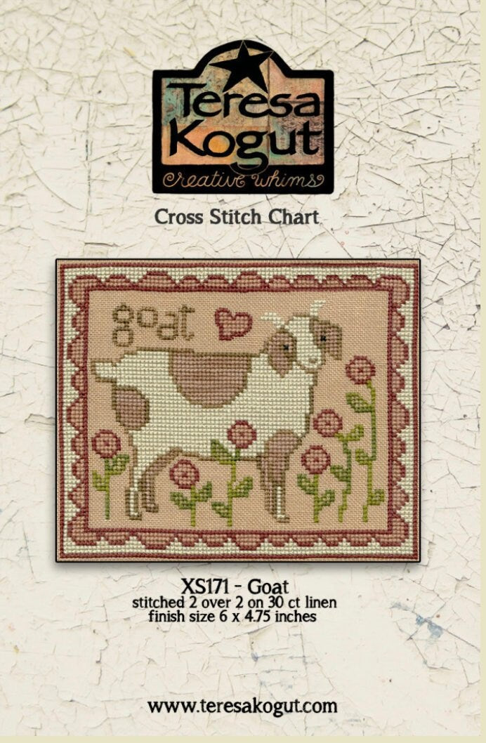 XS171 Goat Cross Stitch Chart