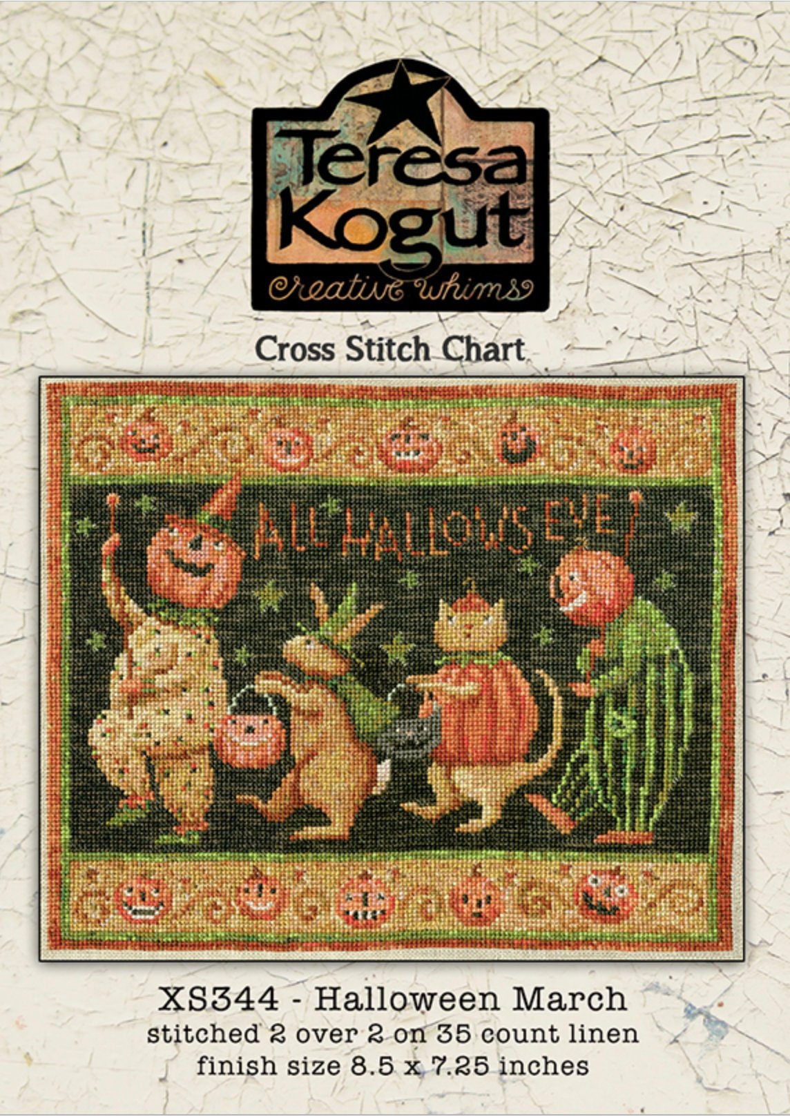 XS344 Halloween March Cross Stitch Chart