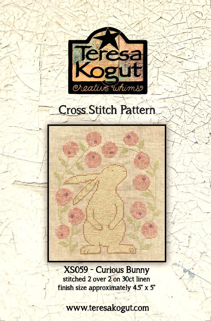XS059 Curious Bunny Cross Stitch PDF
