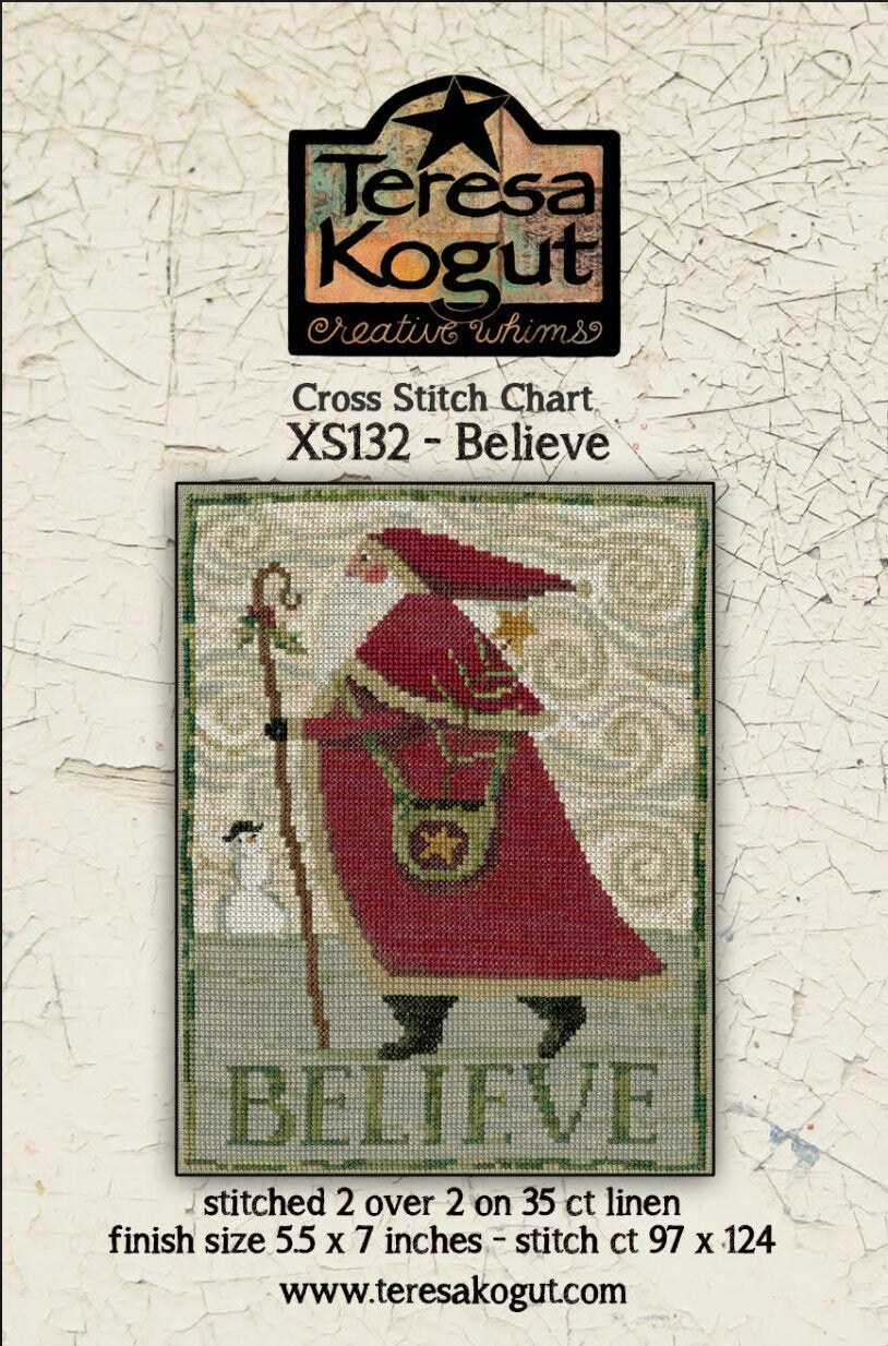 XS132 Believe Cross Stitch Chart