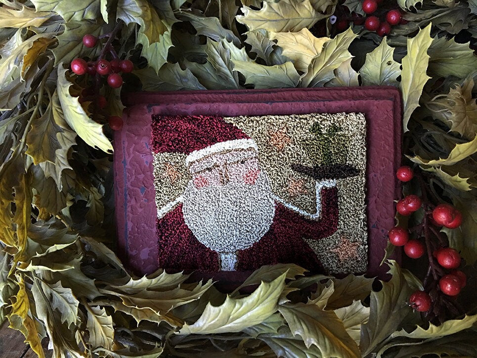 PN160 Prim Santa Punchneedle Pattern