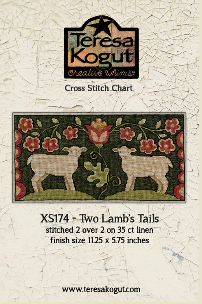 XS174 Two Lambs Tails Cross Stitch Chart