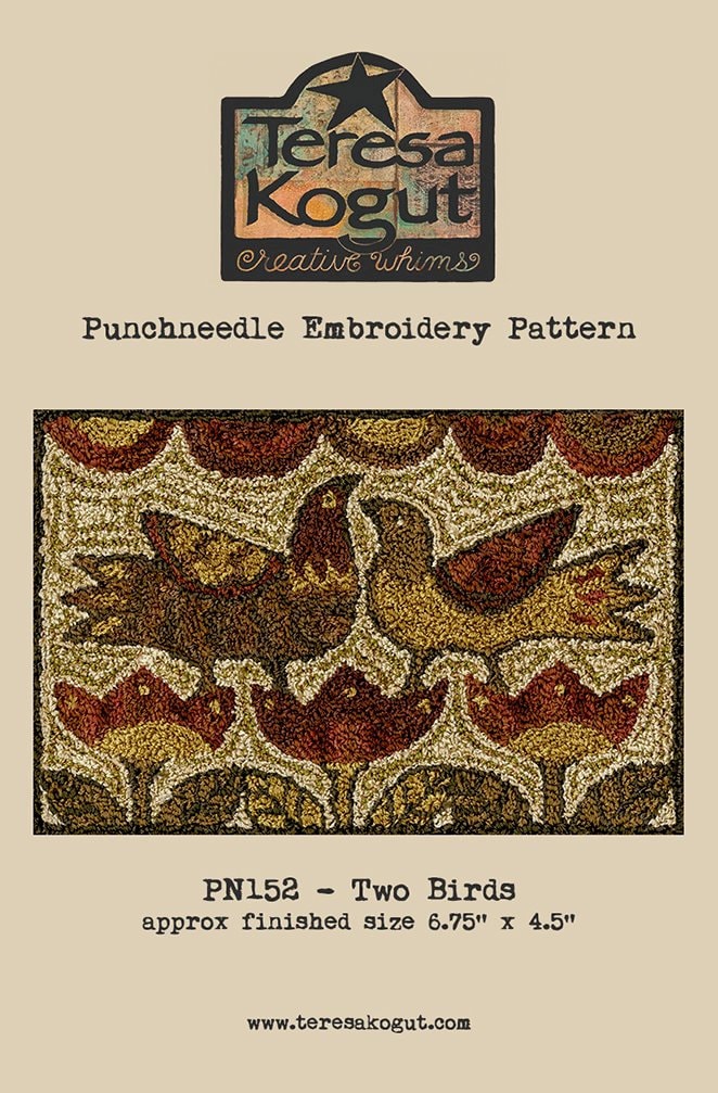 PN152 Two Birds Punchneedle Pattern