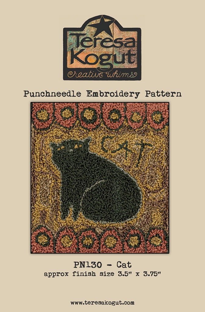 PN130 Cat  Punchneedle Pattern