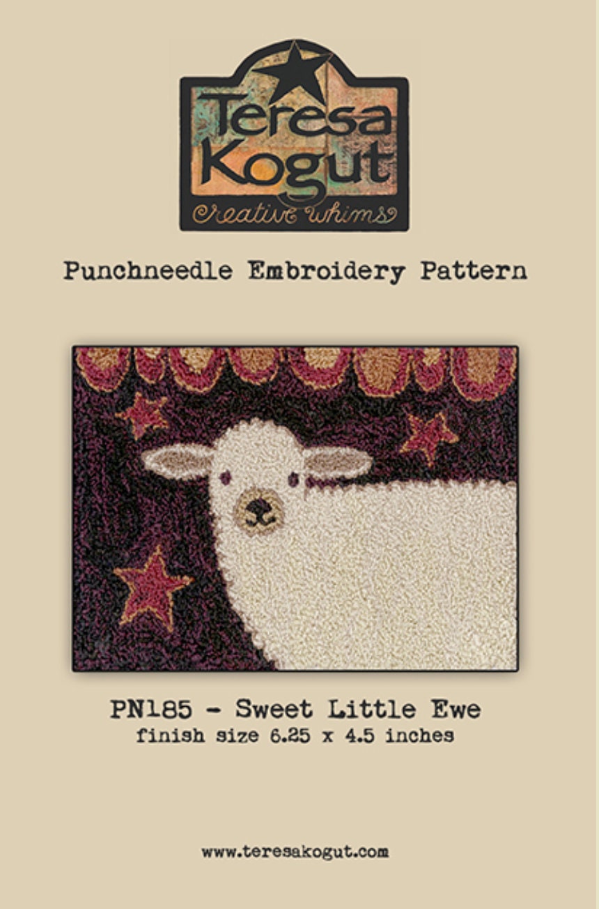 PN185 Sweet Little Ewe Punchneedle Pattern