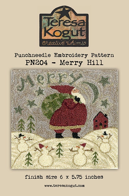 PN204 Merry Hill  Punchneedle Pattern