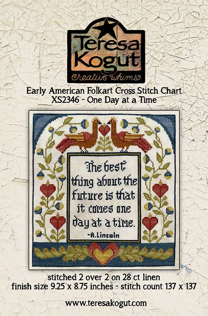 XS2346 One Day at a Time Cross Stitch Chart