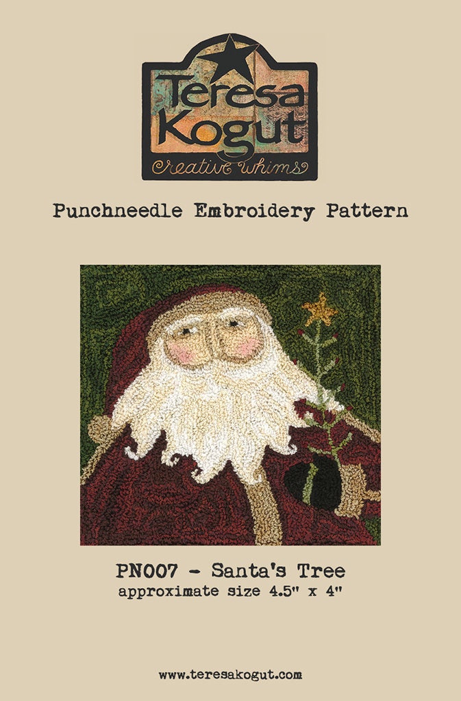PN007 Santa Punchneedle Pattern