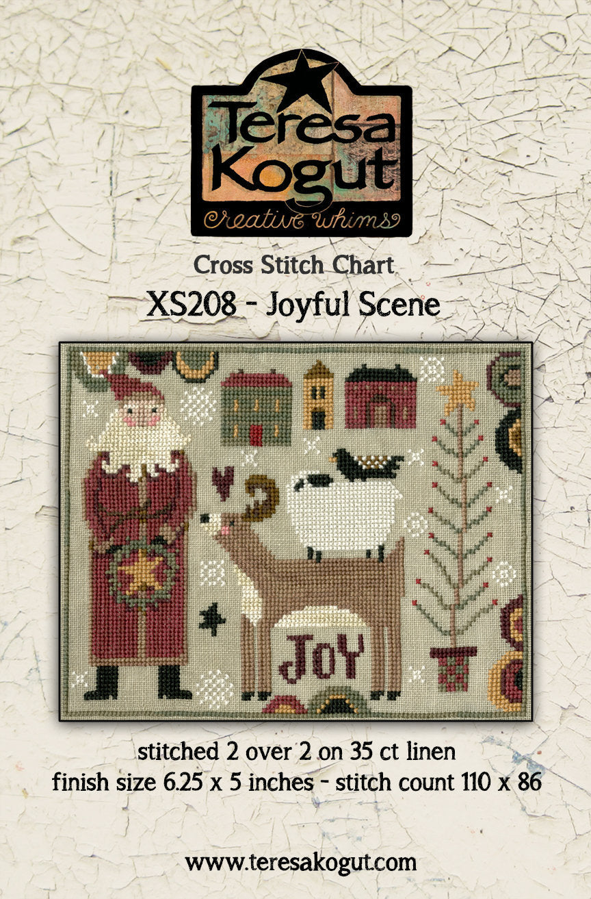 XS208 Joyful Scene Cross Stitch Chart