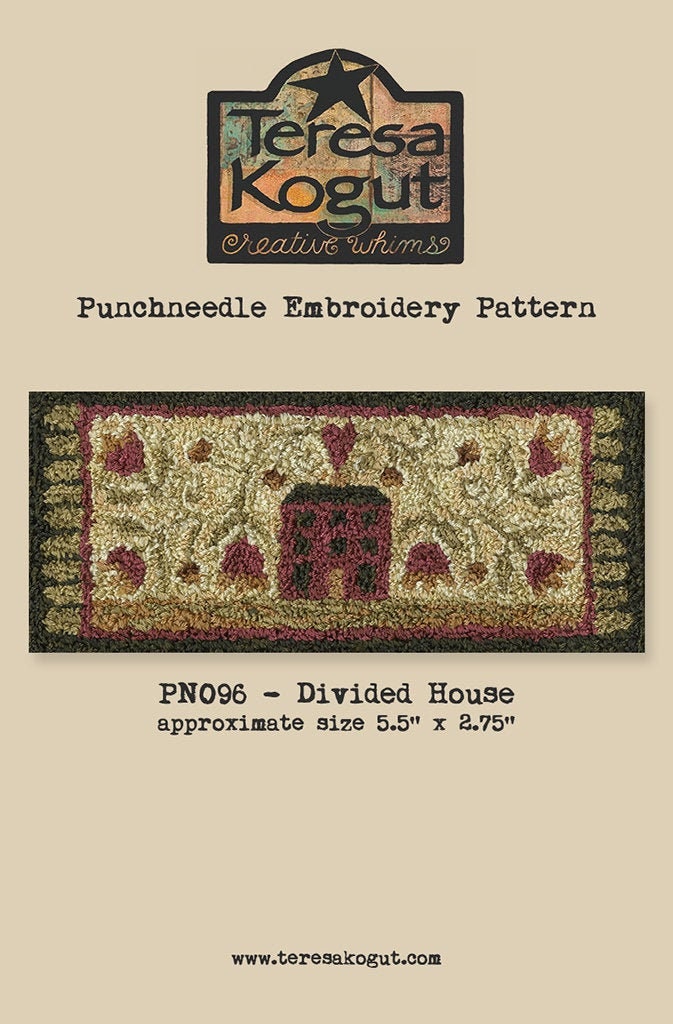 PN096 Divided House Punchneedle Pattern