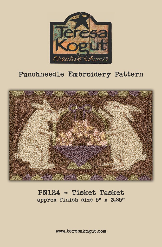 PN124 Tisket Tasket Punchneedle Pattern
