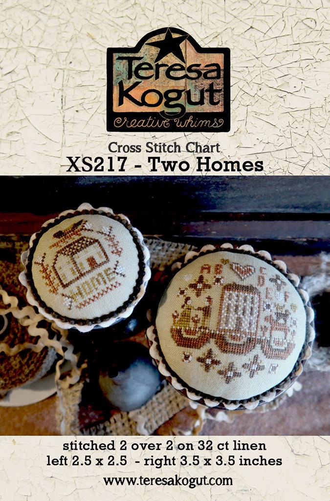 XS217 Two Homes Cross Stitch Chart