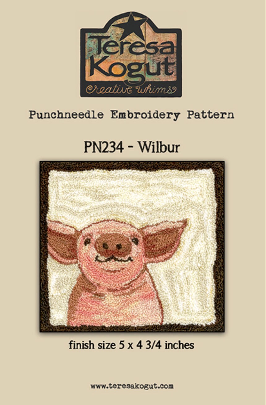 PN234 Wilbur Punchneedle Pattern