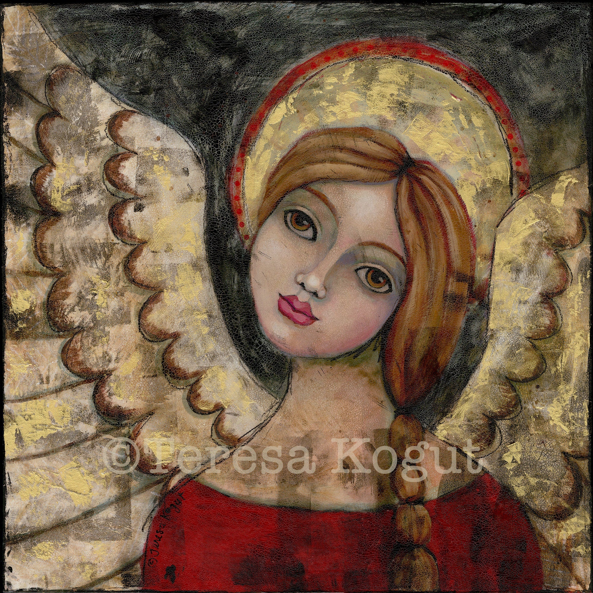 Grungy in Gold art print