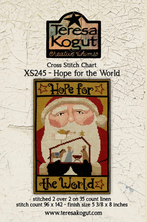 XS245 Hope for the World  Cross Stitch Chart PDF