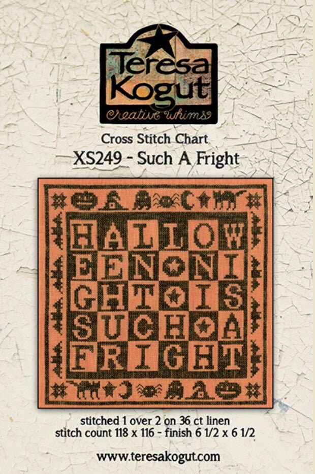 XS249 Such A Fright  Cross Stitch Chart