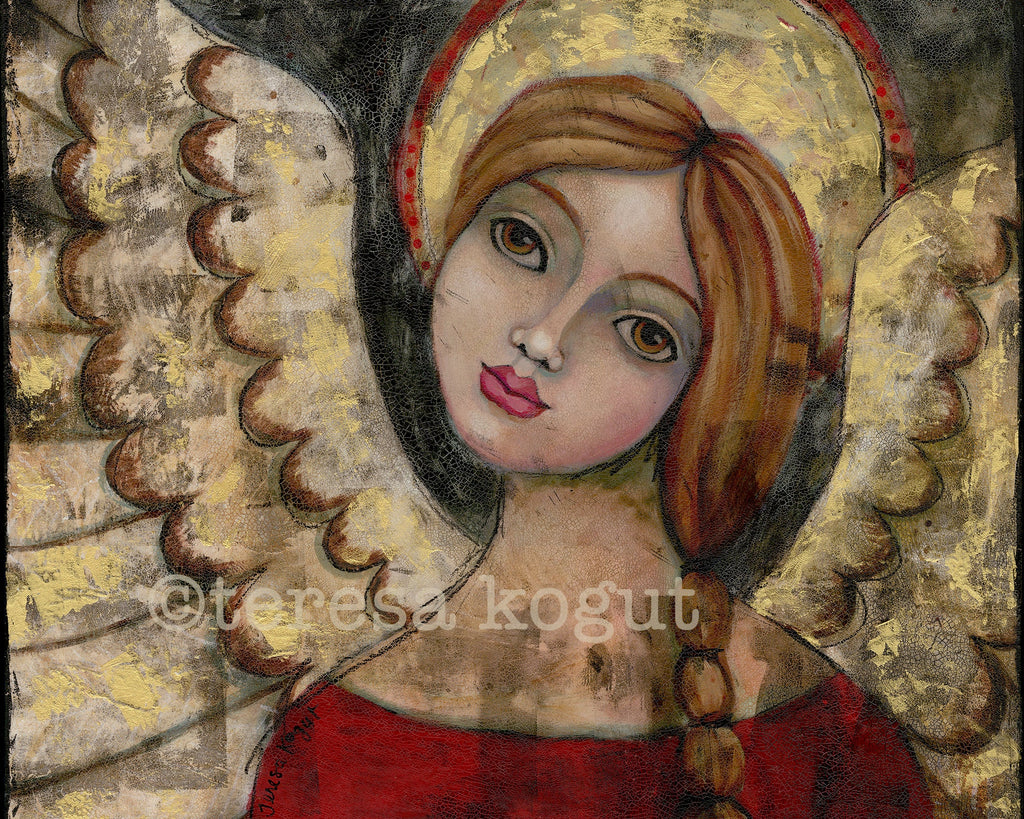 Grungy in Gold art print