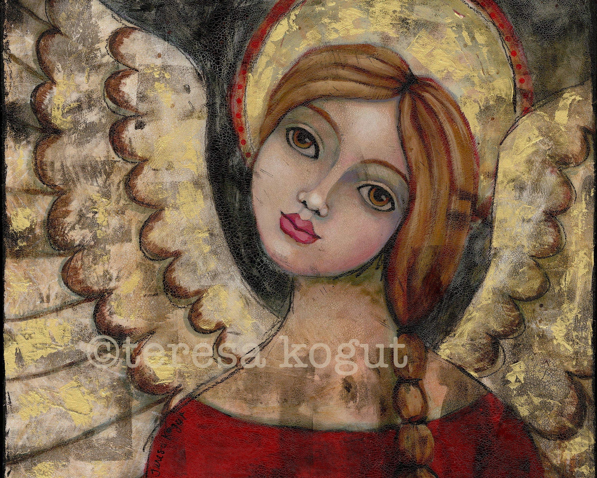 Grungy in Gold art print