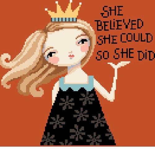 So She Did Cross Stitch Chart PDF