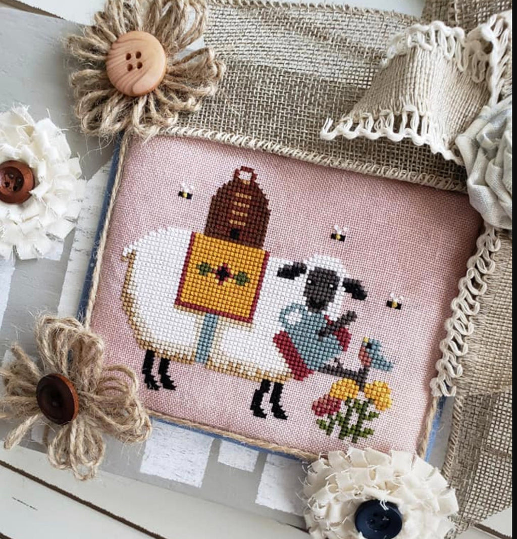 Sadie's Zinnias Cross Stitch Chart PDF