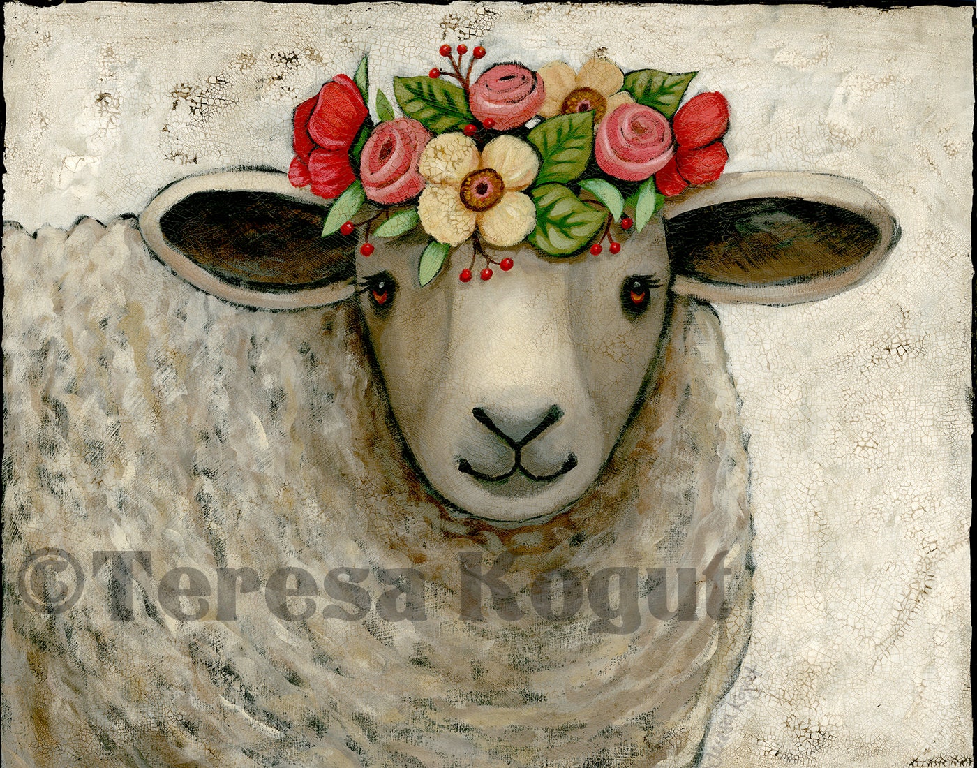 Beautiful Ewe art print