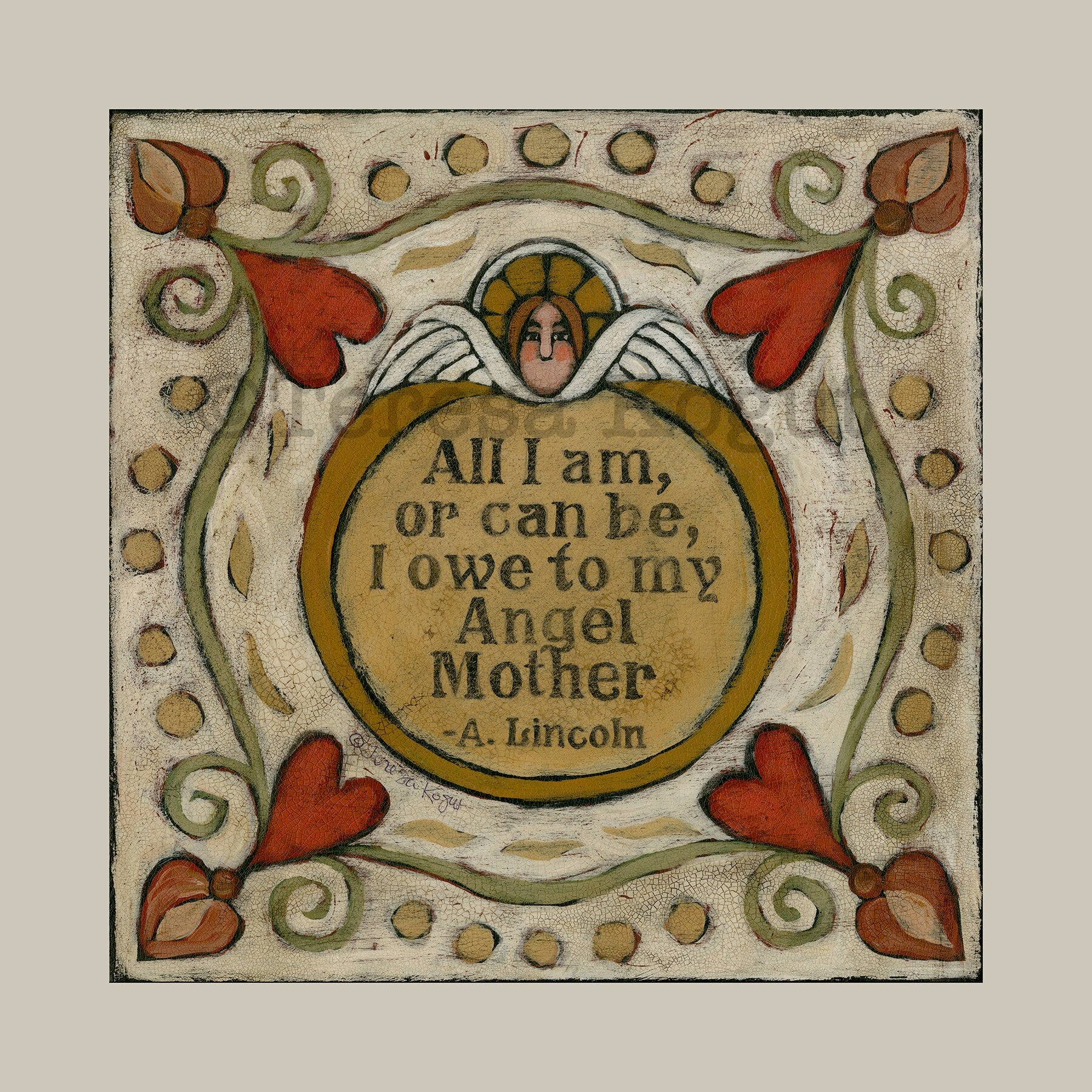 Angel Mother art print
