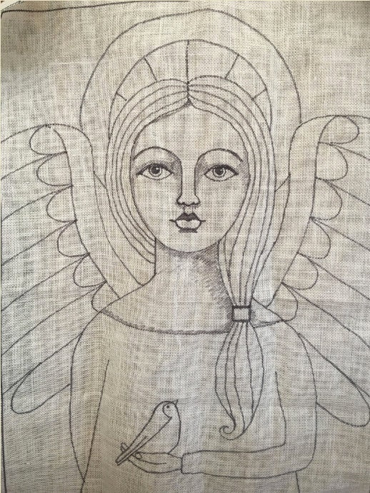 HR3162  Angelic Vision Rug Pattern