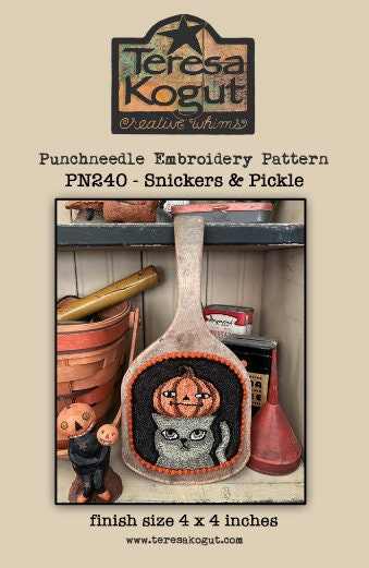 PN240 Snickers & Pickle Punchneedle Pattern