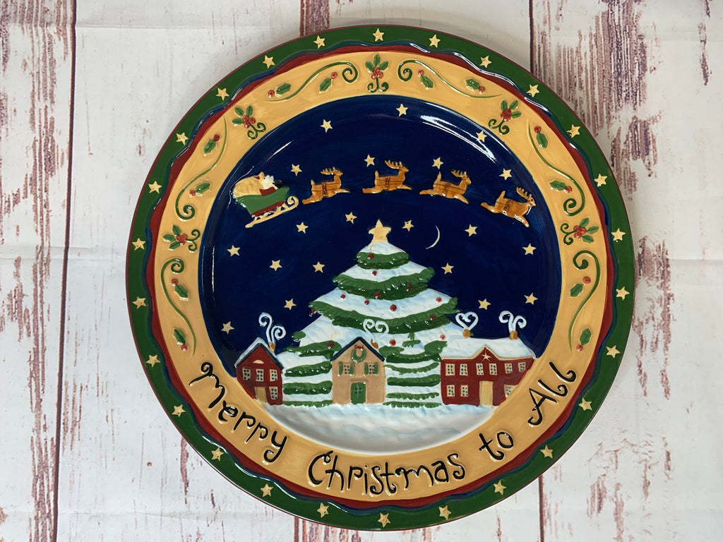 Merry Christmas To All Chop Plate