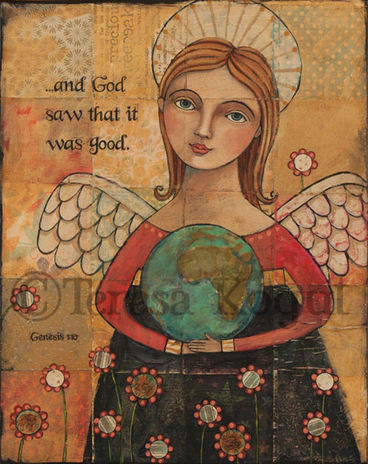 AND GOD SAW art print
