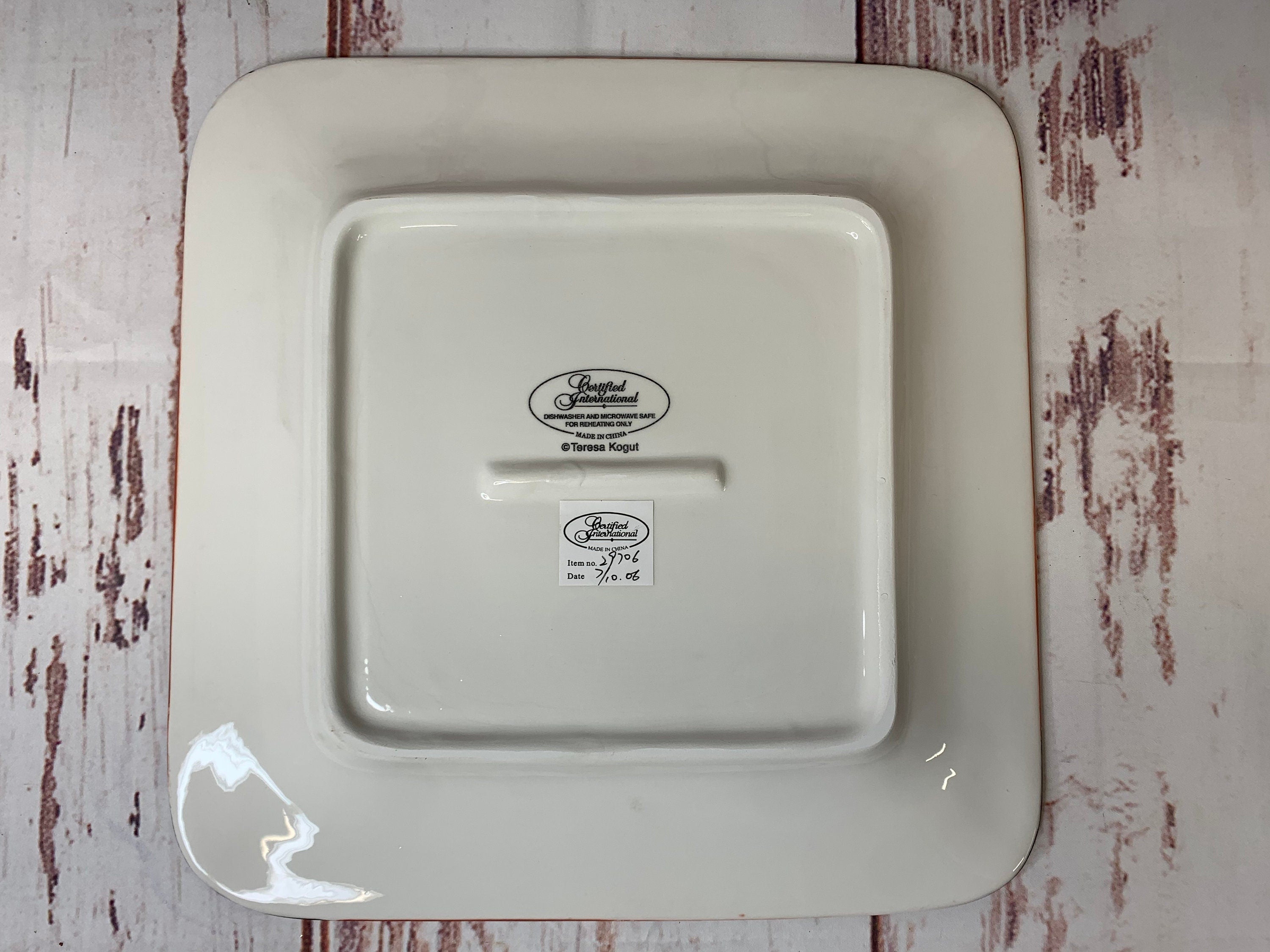 Santa & Birds Dinner Plate