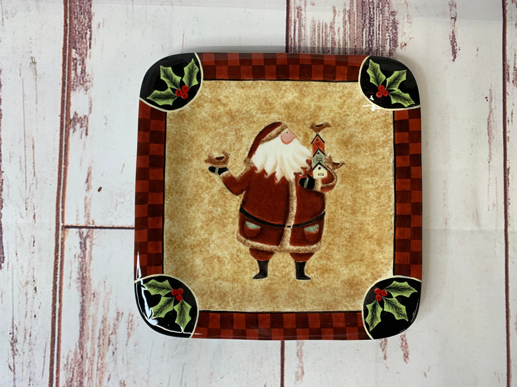 Santa & Birds Salad Plate