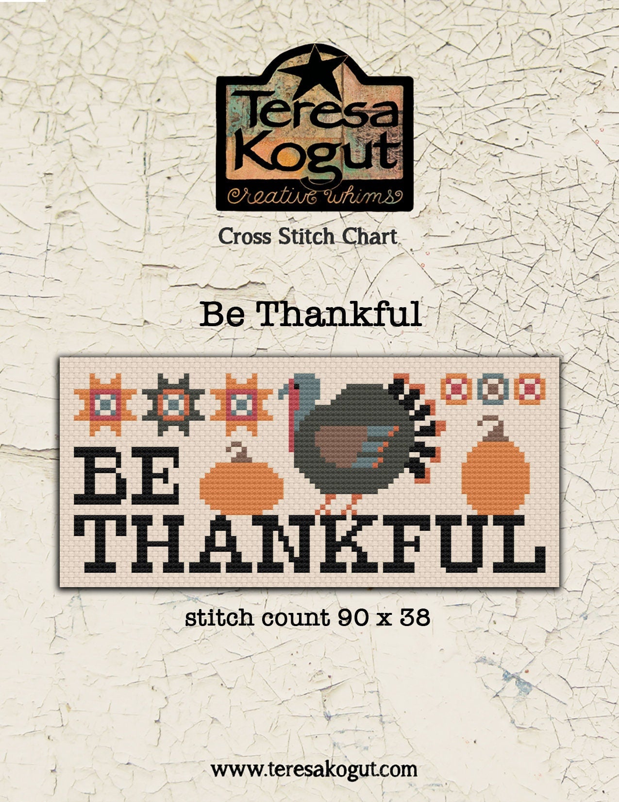 Be Thankful  Cross Stitch Chart PDF