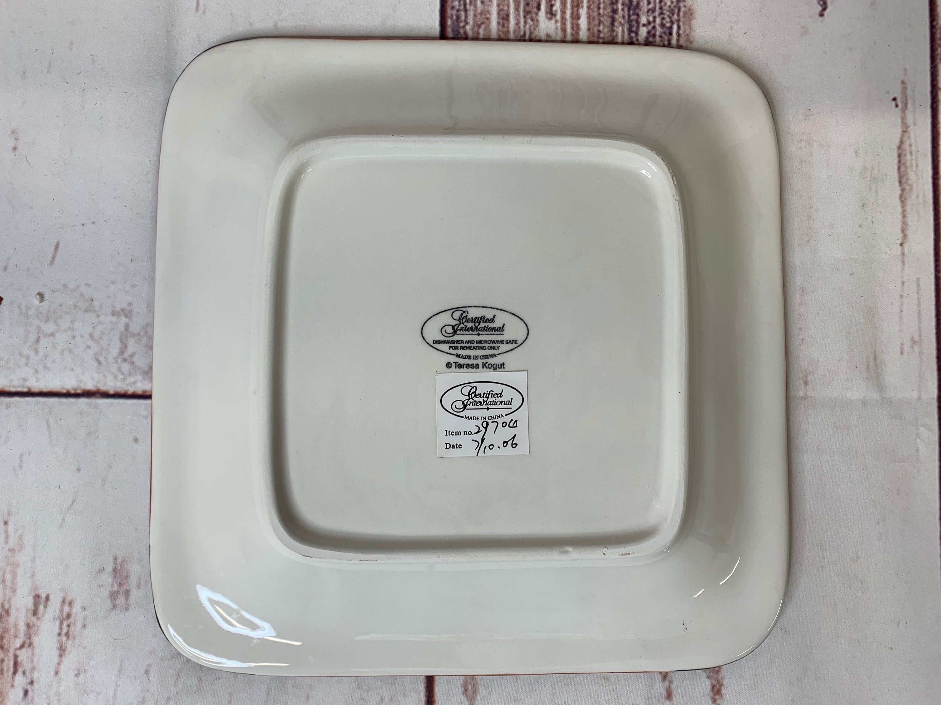 Santa & Birds Salad Plate