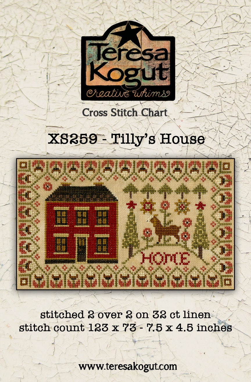XS259 Tilly's House Cross Stitch Chart