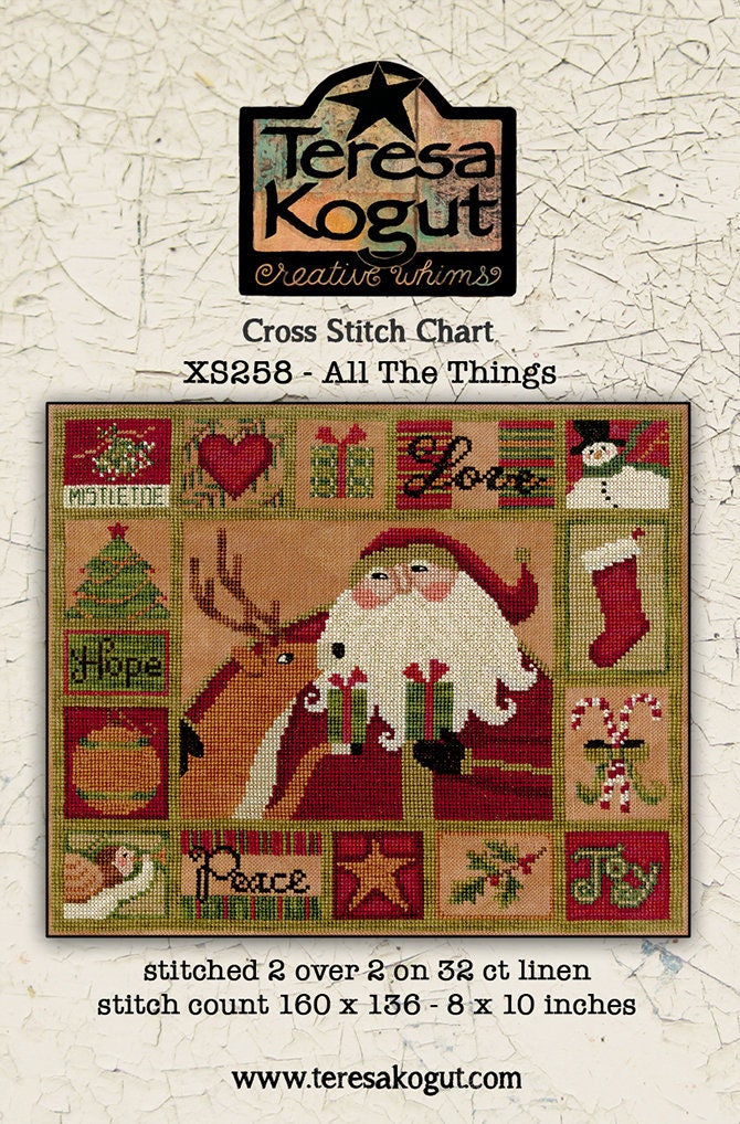 XS258 All The Things Cross Stitch Chart
