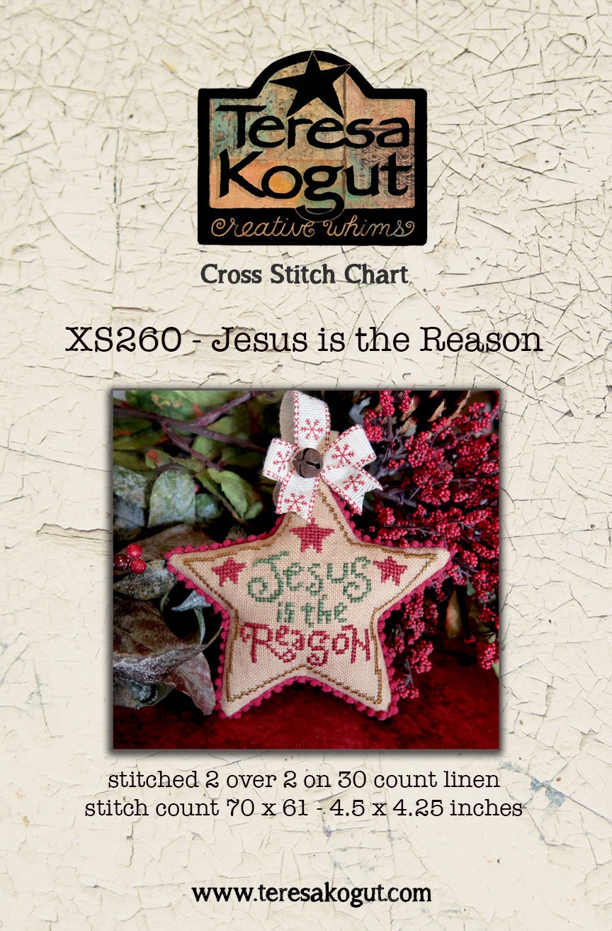 XS260 Star Ornament Cross Stitch Chart