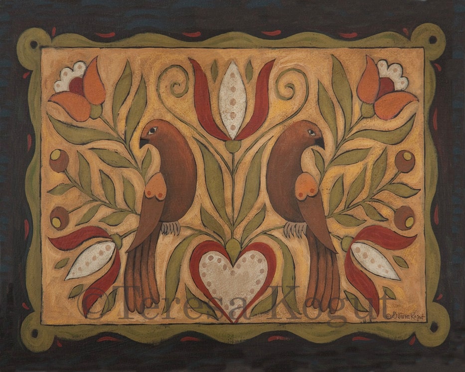 Two in a Bush art print