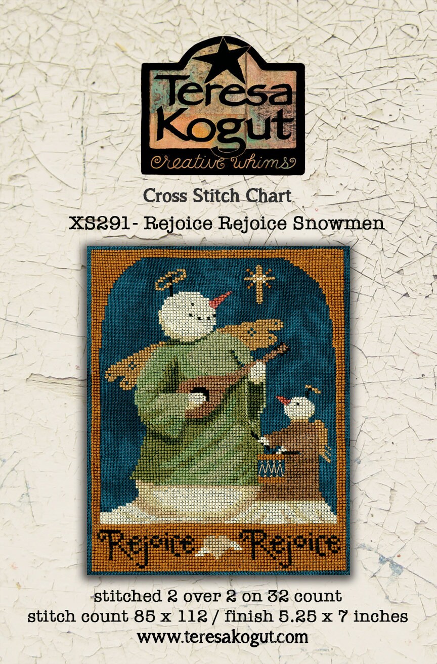 XS291 Rejoice Rejoice Snowmen Cross Stitch Chart